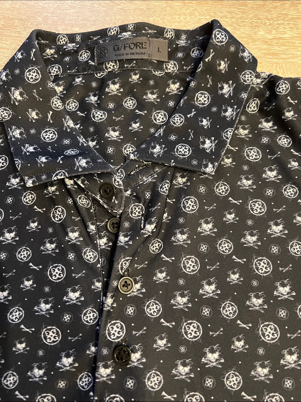 G/Fore Men's size large performance polo EUC - Picture 2 of 3